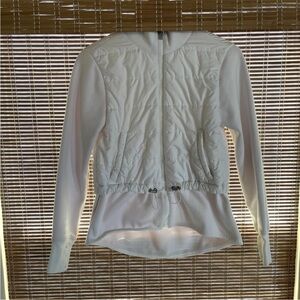 Athleta Cream Fleece Jacket